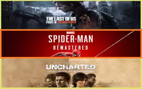 The Last of Us Part II + Spiderman Remastered + Uncharted