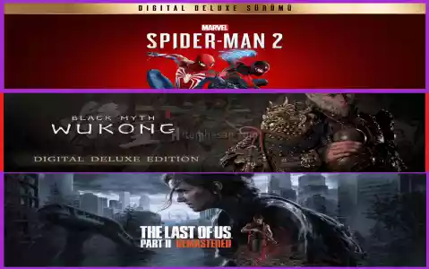 Spiderman 2 + Black Myth Wukong + The Last of Us Part II