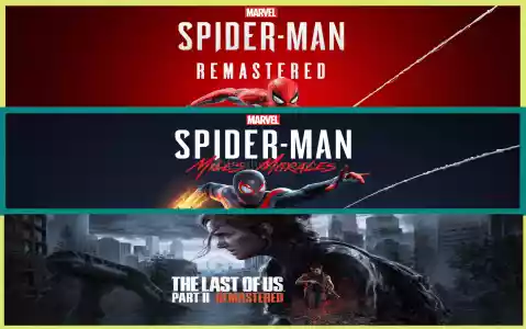 Spiderman Remastered + Miles Morales + The Last of Us Part II