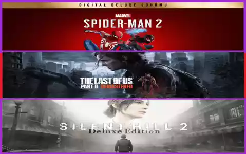 Spiderman 2 + The Last of Us Part II + Silent Hill 2
