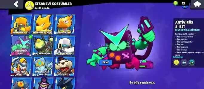 53K Kupa Brawl Stars Hesabi 90 Karakter
