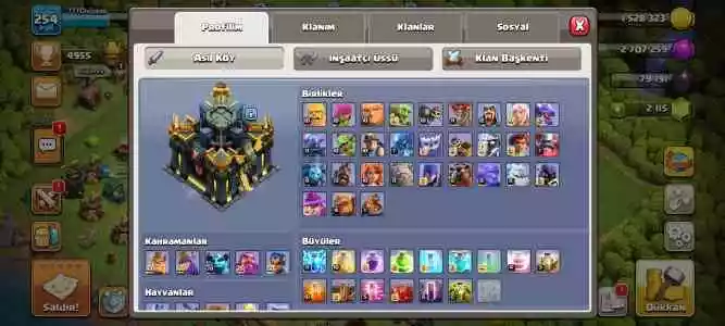 Satılık clash of clans hesabi