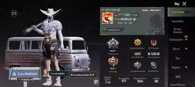 Ucuz pubg mobile 52 seviye hesap satışı