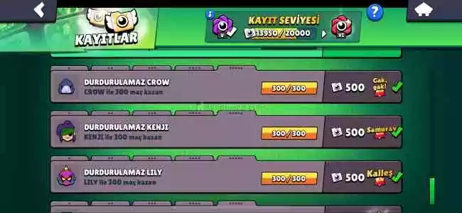 Full + Full Brawl Stars Hesabi | 92/92 Brawler | 178 Kostüm | 4091 Mücevher | AY Şöhreti 3 | 68.890+ Kupa
