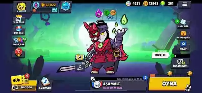 Full + Full Brawl Stars Hesabi | 92/92 Brawler | 178 Kostüm | 4091 Mücevher | AY Şöhreti 3 | 68.890+ Kupa