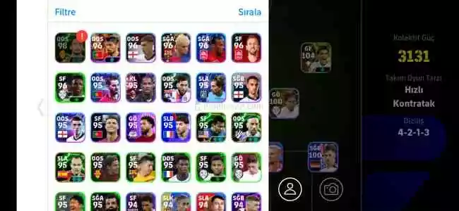 Pes hesabı kolektif gücü 3131 Satılık 3000 TL pazarlık var 2000 de olur