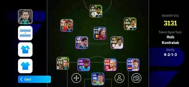 eFootball hesap 3000 den 2250 TL olmuştur