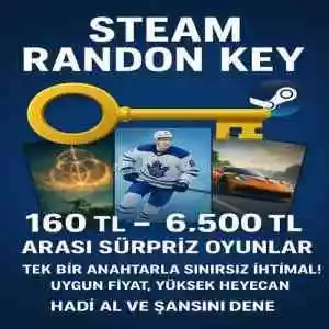 Steam 160 TL - 6.500 TL Random Oyun Key