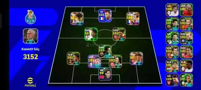 102 Bombaci SON 105 Griezmann 103 Bellingham