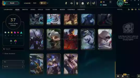 League OF Legends, TR, Kostümlü, Plat 4 Hesap
