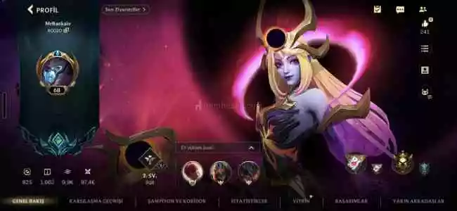 Wild Rift Gold II Hesap | 54 Kostüm | Kozmik Lux, Pulsefire Cait, Ruh Ateşi Brand + Koleksiyon Skins