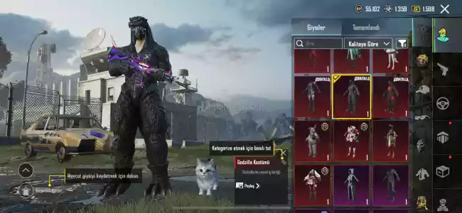 +7LVL Maskara + SET + Godzılla SET