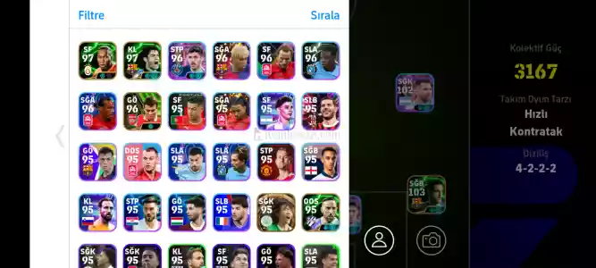 muq pes mobile hesabı
