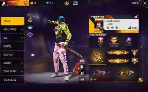 Spora gidicem para lazım güzel bir free fire hesabıdır