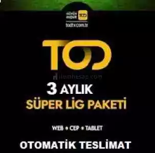 3 Aylık TOD Süper Lig Paketi Kodu - Otomatik Teslimat