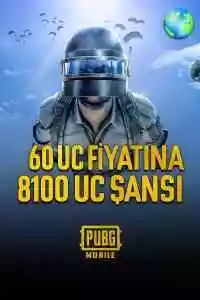 Random UC 60 UC Fiyatina 8100 UC Şansı