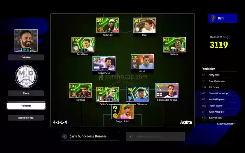 Efootball 2025 Steam satılık hesap tüm bilgiler değişir