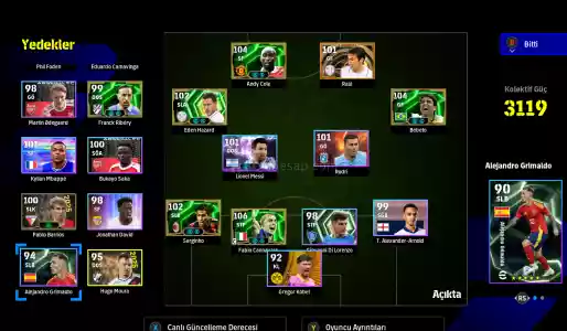 Efootball 2025 Steam satılık hesap tüm bilgiler değişir