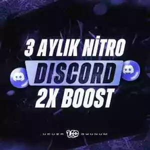 Discord 3 Aylık 2X Boostlu Nitro
