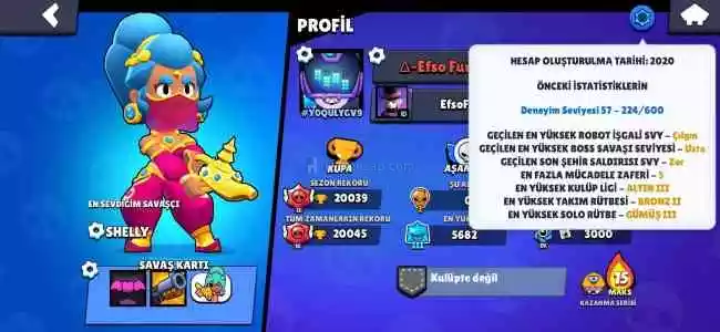 Brawl Stars Uyguna Emek Hesabı