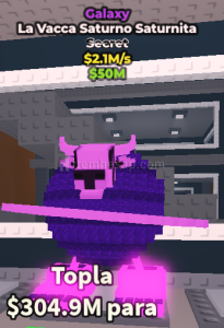 Roblox Steal A Brainrot La Vacca Saturno satürnita galaxy