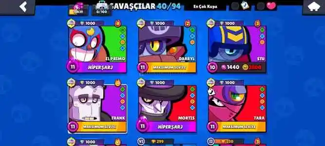 Brawl Stars 10k kupa hesap satımı