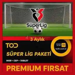TOD 3 Aylık Süper Lig Paketi Web + Cep + Tablet (Otomatik Teslimat)