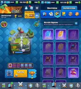 Clash Royale Tokmak + Toksik Emoji - 3229 Kupa Hesap Uygundan