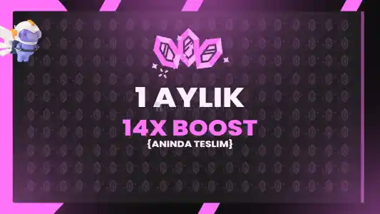 Discord x14 Sunucu Takviyesi 1 Aylık (30G)