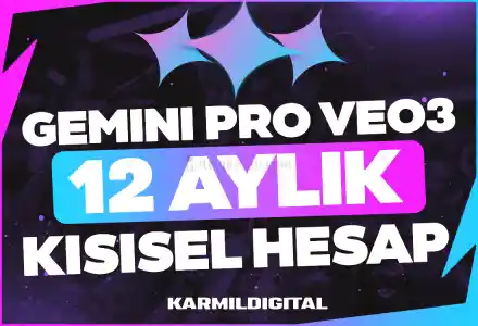 [Kişisel] 12 Aylik Gemini Pro + VEO 3 Hesap