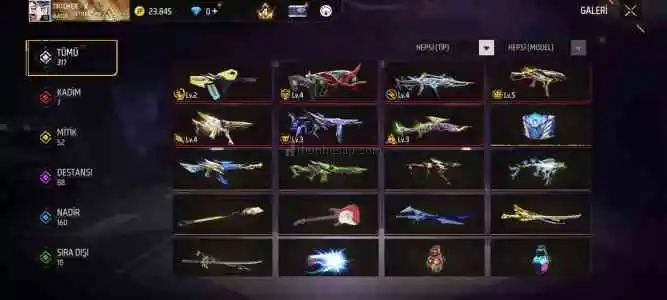 Free Fire Ucuz Hesap 70 Seviye