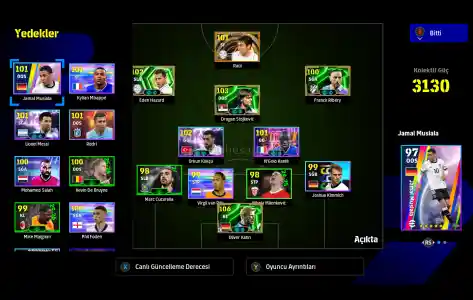 Efootball 2025 Steam satılık hesap tüm bilgiler değişir