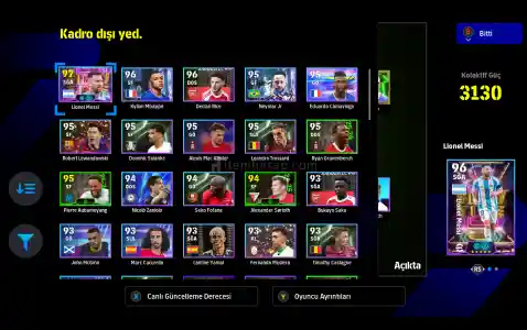 Efootball 2025 Steam satılık hesap tüm bilgiler değişir