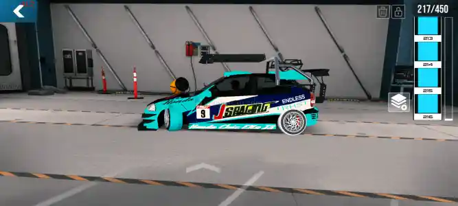 car parking 1 çizimli Honda Civic +1m