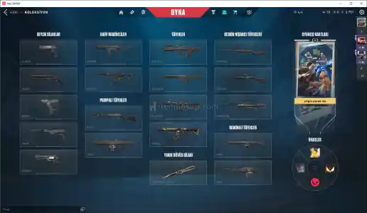 valorant Champions 2025 seti ile Kaos Phontom VE Kaos spectre Desenleri VE + 10 VP VAR E Postali