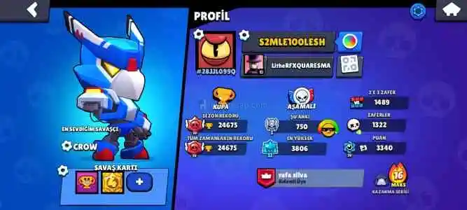 Brawl stars 24k Hesap
