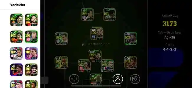 3173kg bombacılı gs kadrolu efso hesap