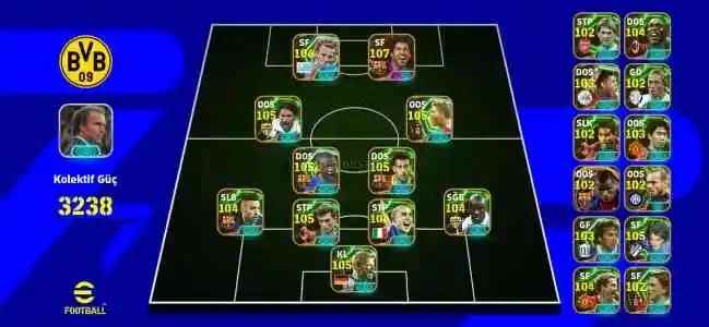 3238 KG Eksiksiz Kadro