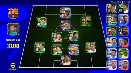 Efootball 2026 mobile satılık hesap