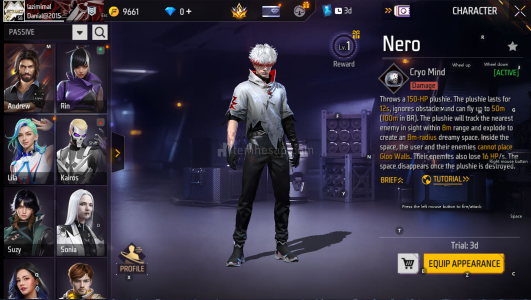 Free Fire 58 Lv Hesap.