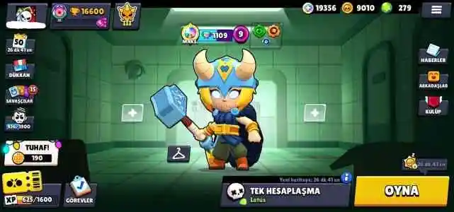 Brawl Stars 116 Kostümlü Hesap
