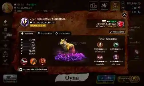 75 sevıye The wolf (kurt) oyunu