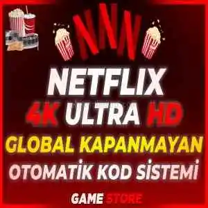 ⭐Global⭐Kişiye Özel⭐7/24 OTO Kod⭐4K UHD Aylık⭐Netflix