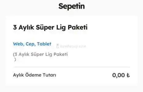 Tod 3 Ay Süper Lig Paketi Kodu