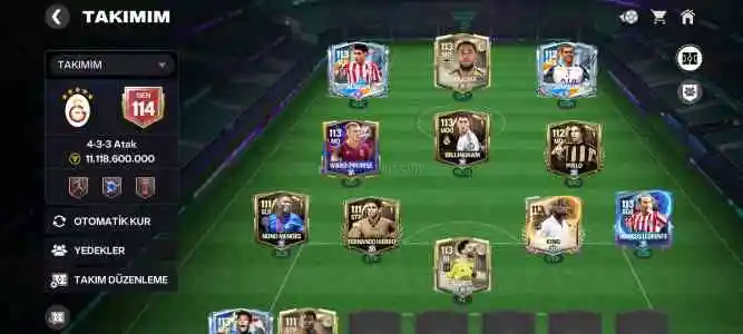 ? 114GEN • 15.6M Takım • 172 F Coin • Mail Değişir • Temiz Hesap ?