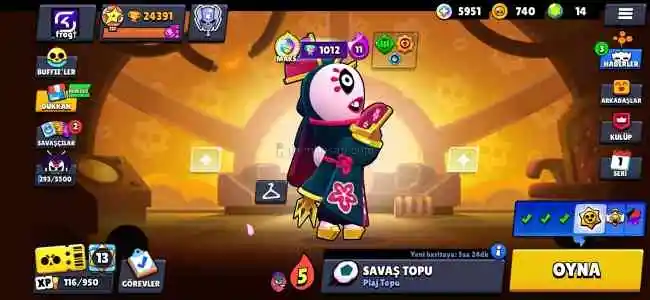 Brawl Stars Kostümlü Hesap