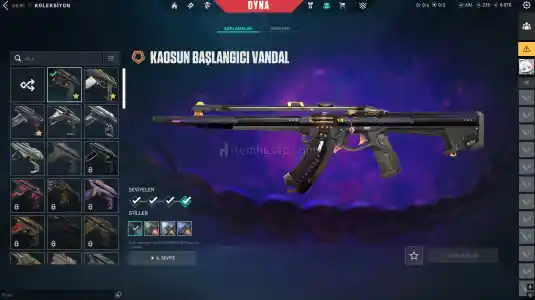 Valorant Hesabi Yeni SET Olan Ayakashi Seti Yeni Alinmiştir 11 Tane Animasyonlu Skin Immortal Hesap