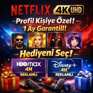Netflix 4K UHD Kişiye Özel (Profil) ve Hediyeni Seç