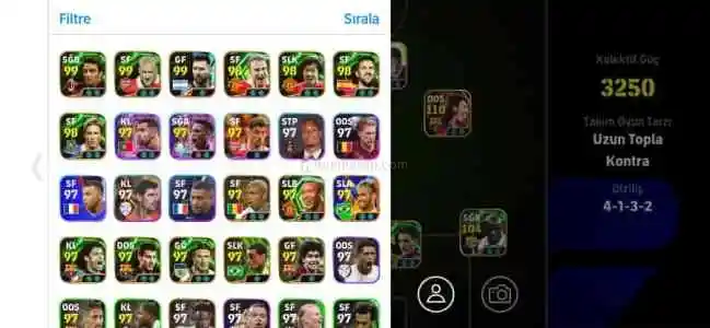 Satılık e football hesabı