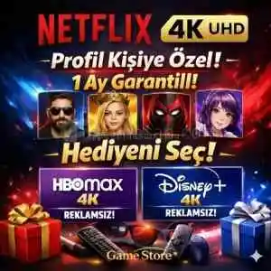 ⭐Yilbaşi Özel⭐ Netflix 4K UHD 30 GÜN Garanti Kişiye Özel TV Onayli